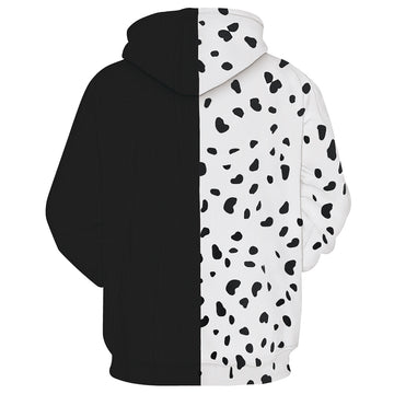 Película Cruella Sudadera 3D Impreso Cosplay Disfraz Halloween Carnaval Traje